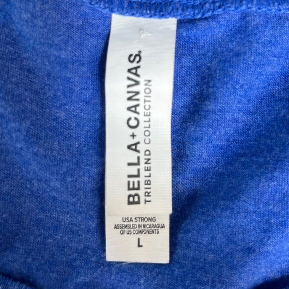 Kentucky Bourbon Yall Tshirt Womens Large Blue State Map Bella+Canvas - Picture 6 of 7